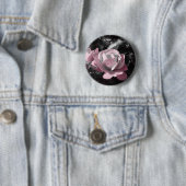 Badge Rond 5 Cm Jardin rose rose (En situation)