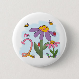 Badge Rond 5 Cm Jardin Silencieux 2e anniversaire