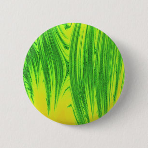 BADGE ROND 5 CM JARDIN VERT ET JAUNE PLANTES