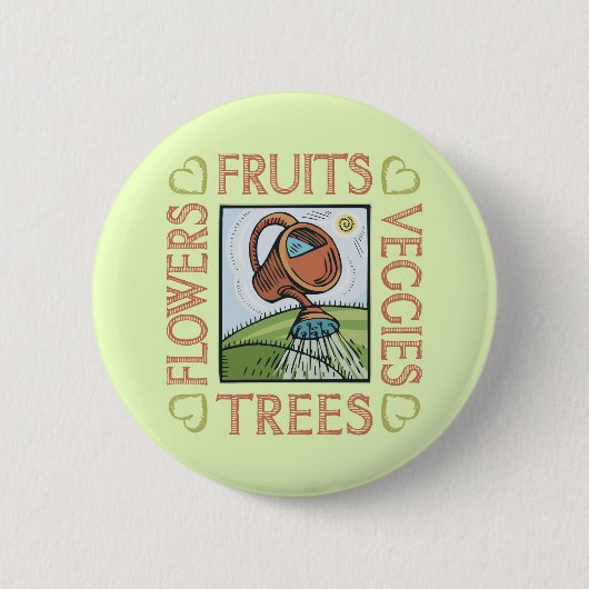 Badge Rond 5 Cm Jardinage (Devant)