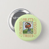 Badge Rond 5 Cm Jardinage (Devant & derrière)
