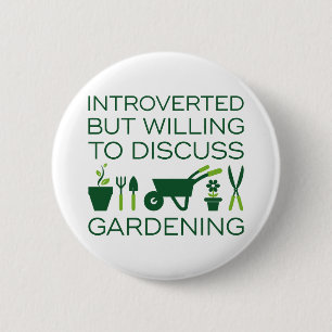 Badge Rond 5 Cm Jardinage introduit