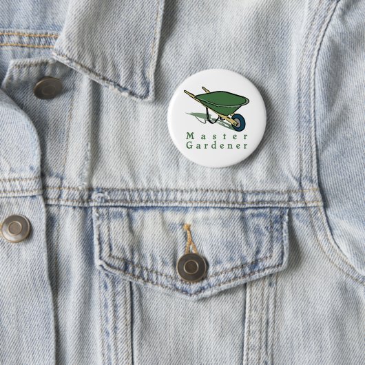 Badge Rond 5 Cm Jardinier principal (En situation)