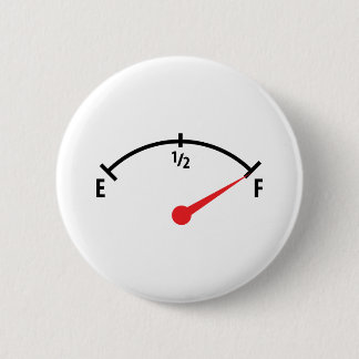Badge Rond 5 Cm jauge d'indicateur de réservoir de carburant plein