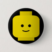 Badge Rond 5 Cm Jaune (Devant)