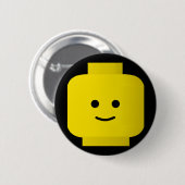 Badge Rond 5 Cm Jaune (Devant & derrière)