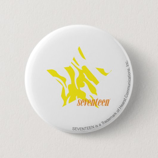 Badge Rond 5 Cm Jaune 3 de zèbre (Devant)