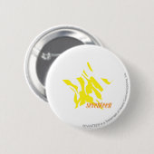 Badge Rond 5 Cm Jaune 3 de zèbre (Devant & derrière)