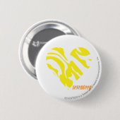Badge Rond 5 Cm Jaune 4 de zèbre (Devant & derrière)