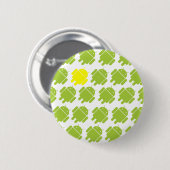 Badge Rond 5 Cm Jaune androïde volant (Devant & derrière)
