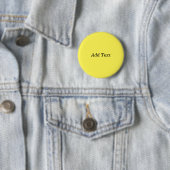 Badge Rond 5 Cm Jaune Créez votre propre ajouter du texte (En situation)