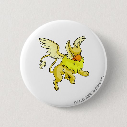 Badge Rond 5 Cm Jaune d'aire (Devant)