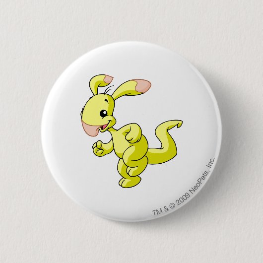 Badge Rond 5 Cm Jaune de Blumaroo (Devant)