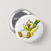 Badge Rond 5 Cm Jaune de Bruce (Devant & derrière)