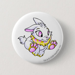 Badge Rond 5 Cm Jaune de Cybunny