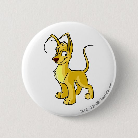 Badge Rond 5 Cm Jaune de Gelert (Devant)