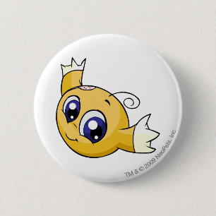 Badge Rond 5 Cm Jaune de Kiko