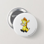 Badge Rond 5 Cm Jaune de Moehog (Devant & derrière)
