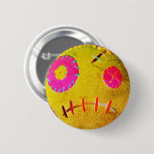 Badge Rond 5 Cm Jaune de rosée du Voodoo (Devant & derrière)