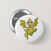 Badge Rond 5 Cm Jaune de Scorchio (Devant & derrière)