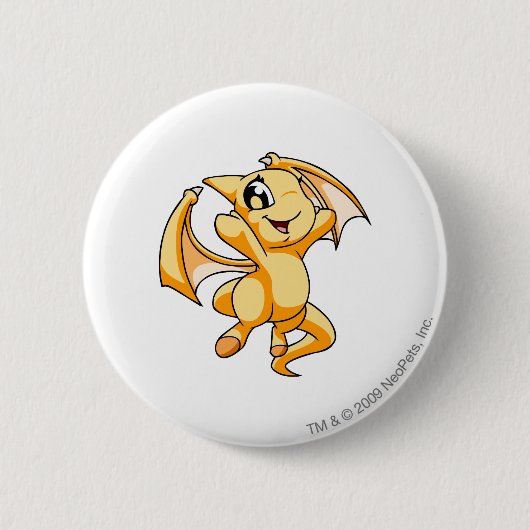 Badge Rond 5 Cm Jaune de Shoyru (Devant)