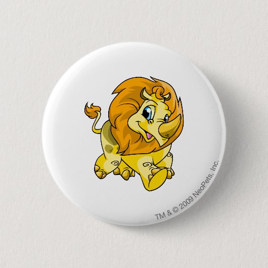 Badge Rond 5 Cm Jaune de Tonu (Devant)