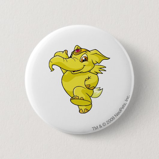 Badge Rond 5 Cm Jaune d'Elephante (Devant)