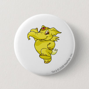 Badge Rond 5 Cm Jaune d'Elephante