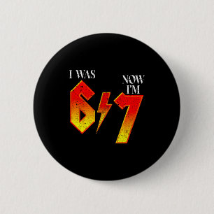 Badge Rond 5 Cm J'avais 6 ans maintenant j'ai 7 ans anniversaire d