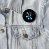 Badge Rond 5 Cm J'avais 6 ans maintenant j'ai 7 ans Six Sept Drôle (En situation)