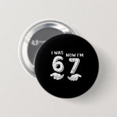 Badge Rond 5 Cm J'avais 6 ans maintenant j'ai 7 ans Six Sept Mème (Devant & derrière)