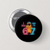Badge Rond 5 Cm J'avais six ans maintenant j'ai sept ans 6 7 Capyb (Devant & derrière)