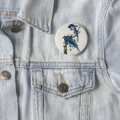 Badge Rond 5 Cm Jay noir à pâte molle à tarte noire Audubon Columb (En situation)