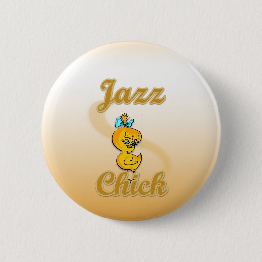 Badge Rond 5 Cm Jazz Chick (Devant)