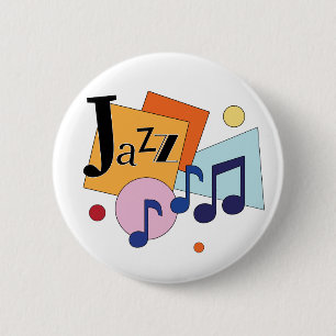Badge Rond 5 Cm Jazz coloré Design Art Moderne