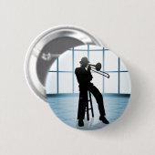Badge Rond 5 Cm Jazz frais 1 (Devant & derrière)