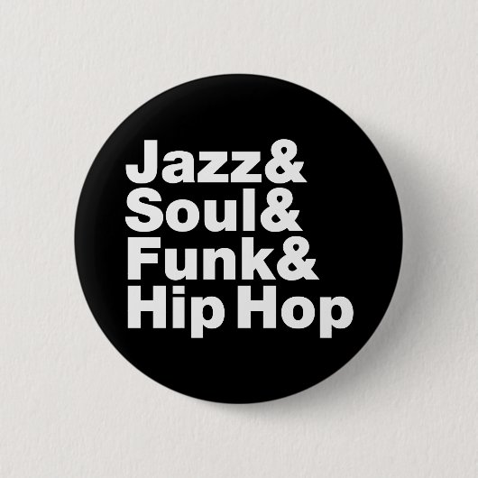 Badge Rond 5 Cm Jazz & Soul & Funk & Hip hop (Devant)