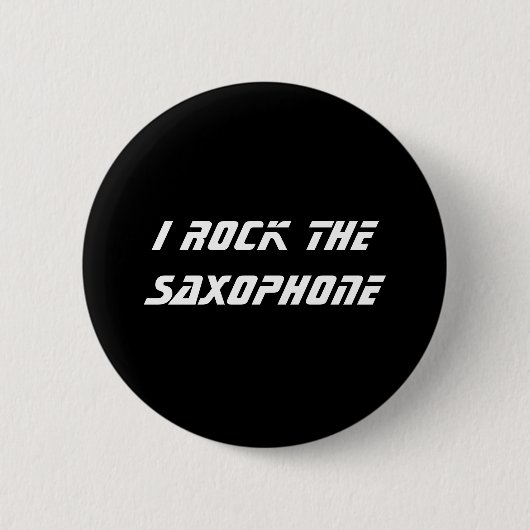 Badge Rond 5 Cm Je bascule le saxophone (Devant)