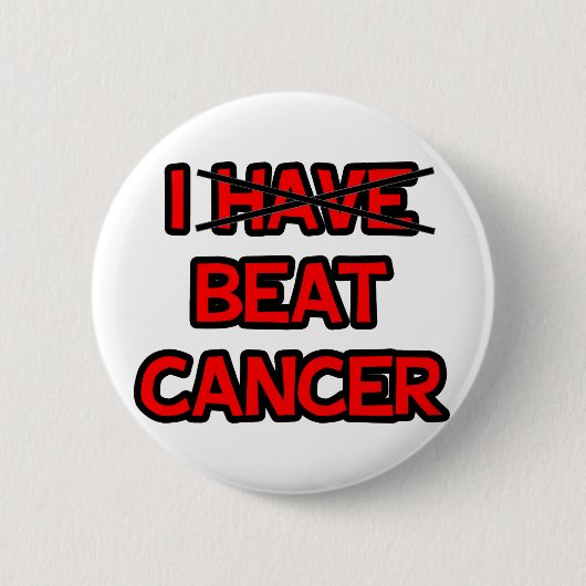 Badge Rond 5 Cm Je bat le cancer (Devant)