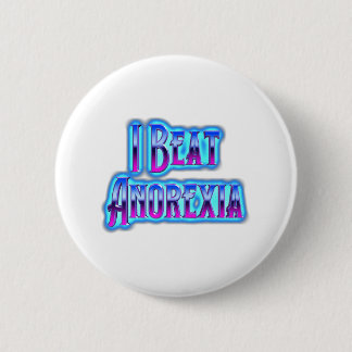 Badge Rond 5 Cm Je Battre L'Anorexie
