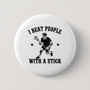 Badge Rond 5 Cm Je Battre Les Gens Avec Un Bâton Vintage Laxeur Lâ