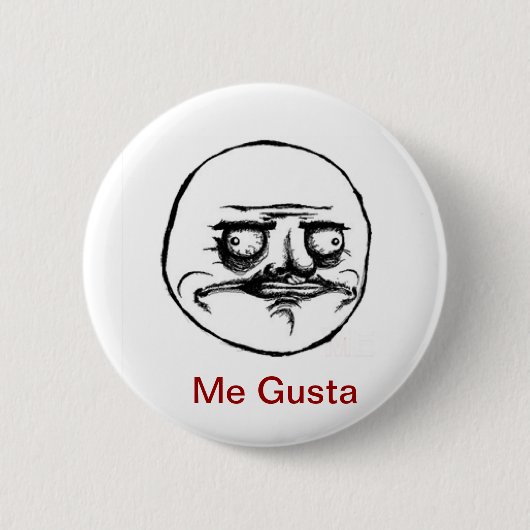 Badge Rond 5 Cm Je bouton de Gusta (Devant)