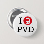 Badge Rond 5 Cm "Je bouton de Providence de tramway" (Devant & derrière)