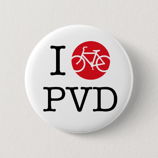 Badge Rond 5 Cm "Je bouton fais du vélo Providence" (Devant)