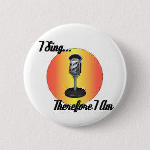 Badge Rond 5 Cm Je chante
