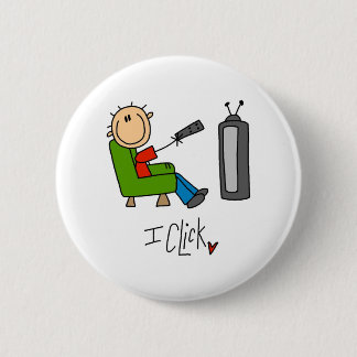 Badge Rond 5 Cm Je clique sur la TV