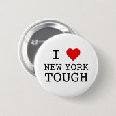 Badge Rond 5 Cm Je Coeur New York dur (Devant & derrière)