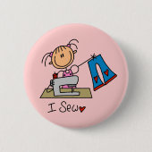 Badge Rond 5 Cm Je couds (Devant)