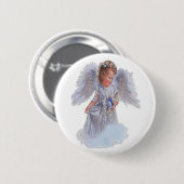 Badge Rond 5 Cm Je crois aux anges (Devant & derrière)