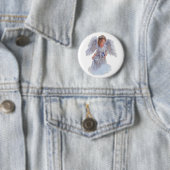 Badge Rond 5 Cm Je crois aux anges (En situation)